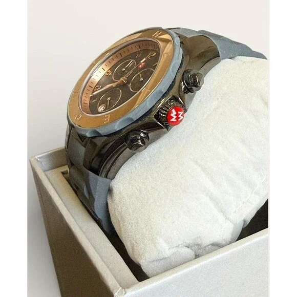 Michelle Tahitian Jelly Bean Gray and Rose Gold Ladies Watch  display picture 1
